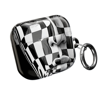 Mirrored Checkerboard Face - AirPods Case