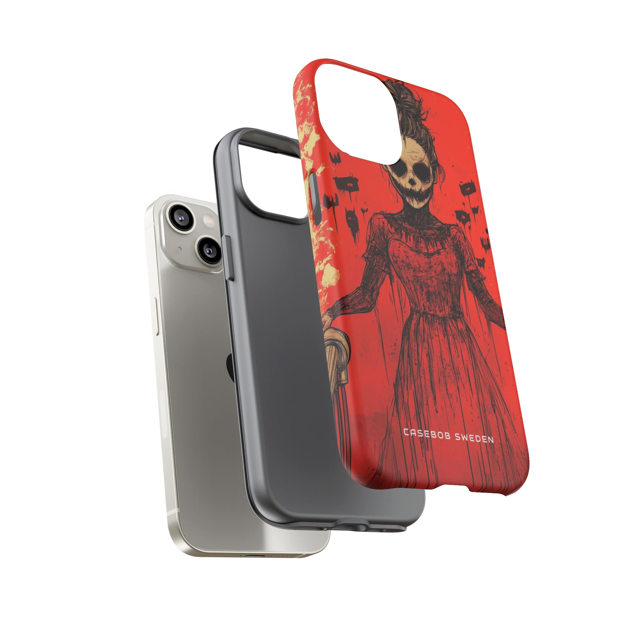 Haunting Scarlet Descent iPhone 14 - Tough Phone Case