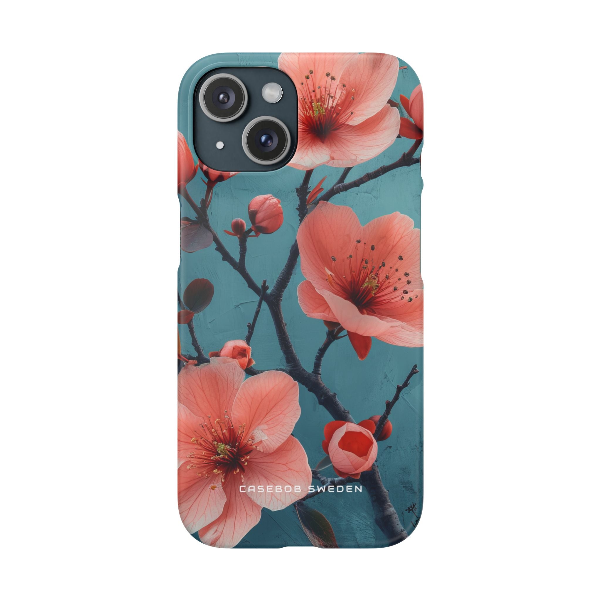 Floral Harmony Burst iPhone 15 - Slim Phone Case