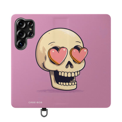 Heart Eyes Skull - Samsung S25 Ultra Case - Lompakko