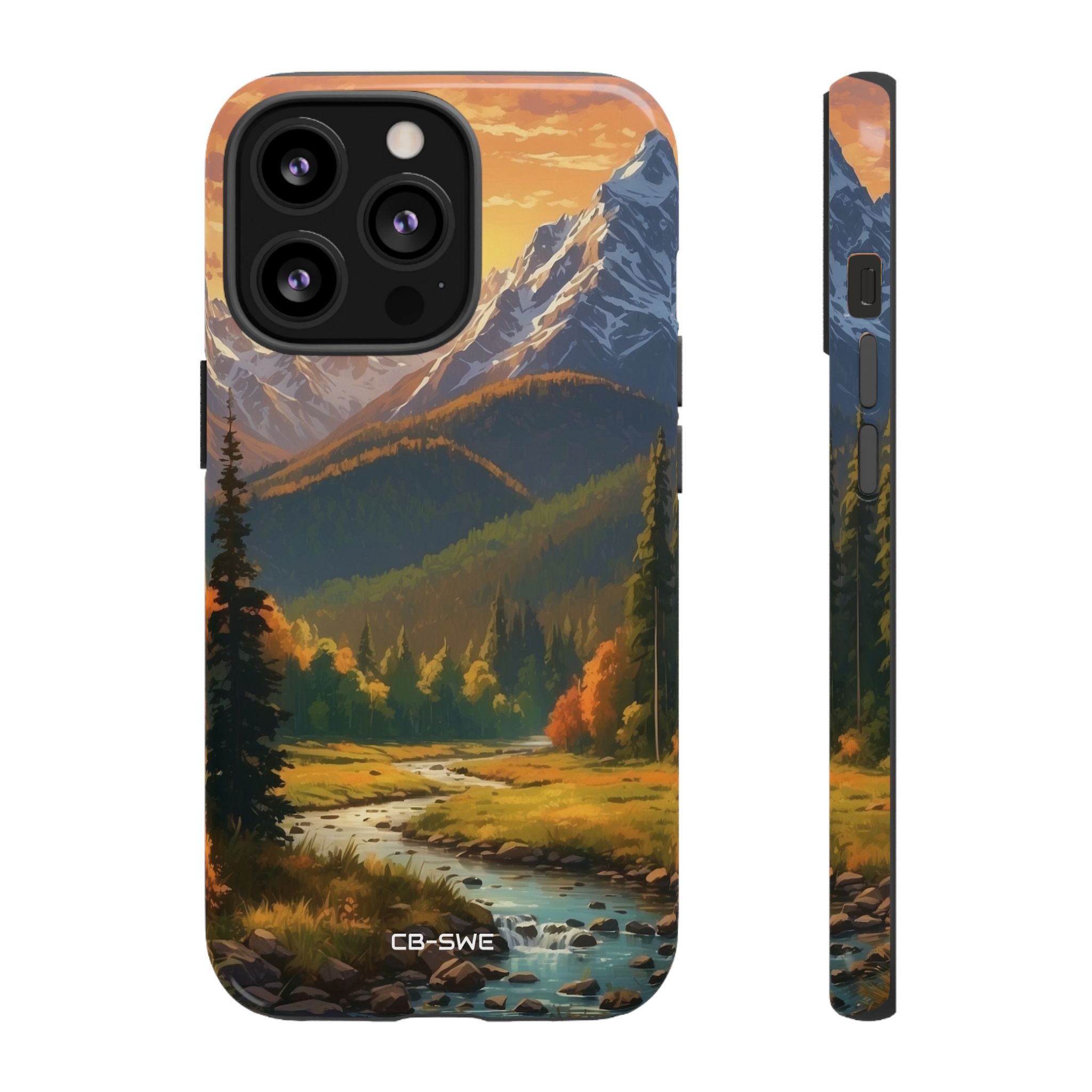 Mountain Reflections Glimmer - iPhone Case