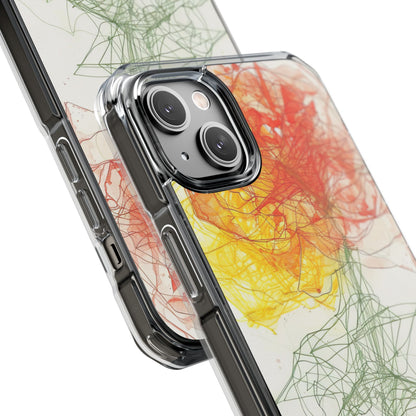 Fiery Blossom Tangle iPhone 14 - Impact Clear+