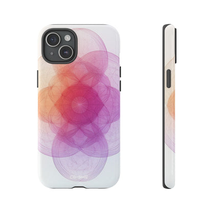 Radiant Circles Expand - iPhone Case