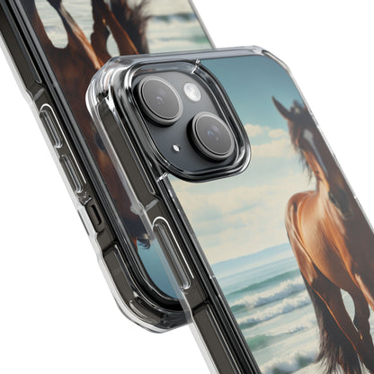 Horse Gallops Shoreline iPhone Case - Impact