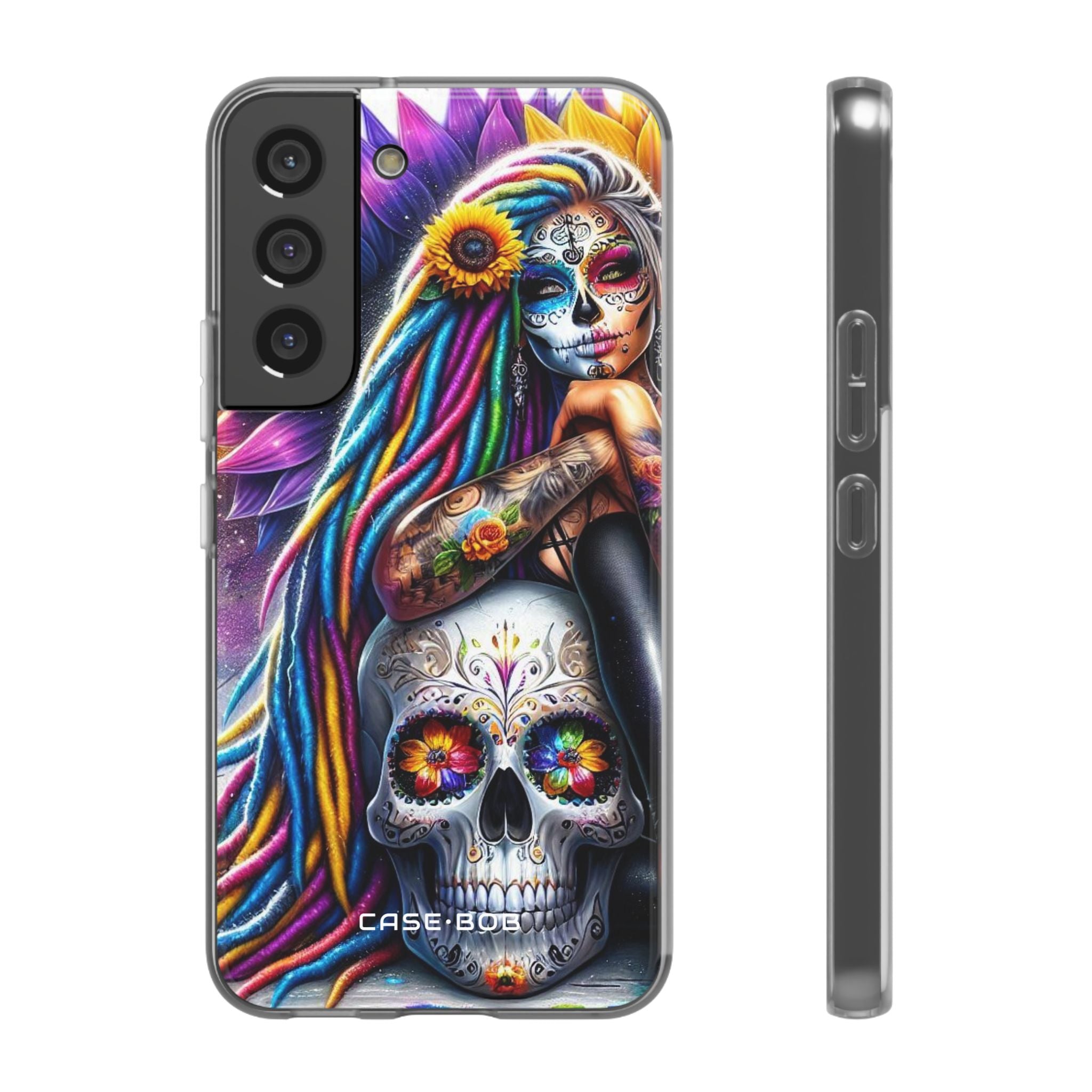 Sunflower Skull Glow Samsung S22 - Soft