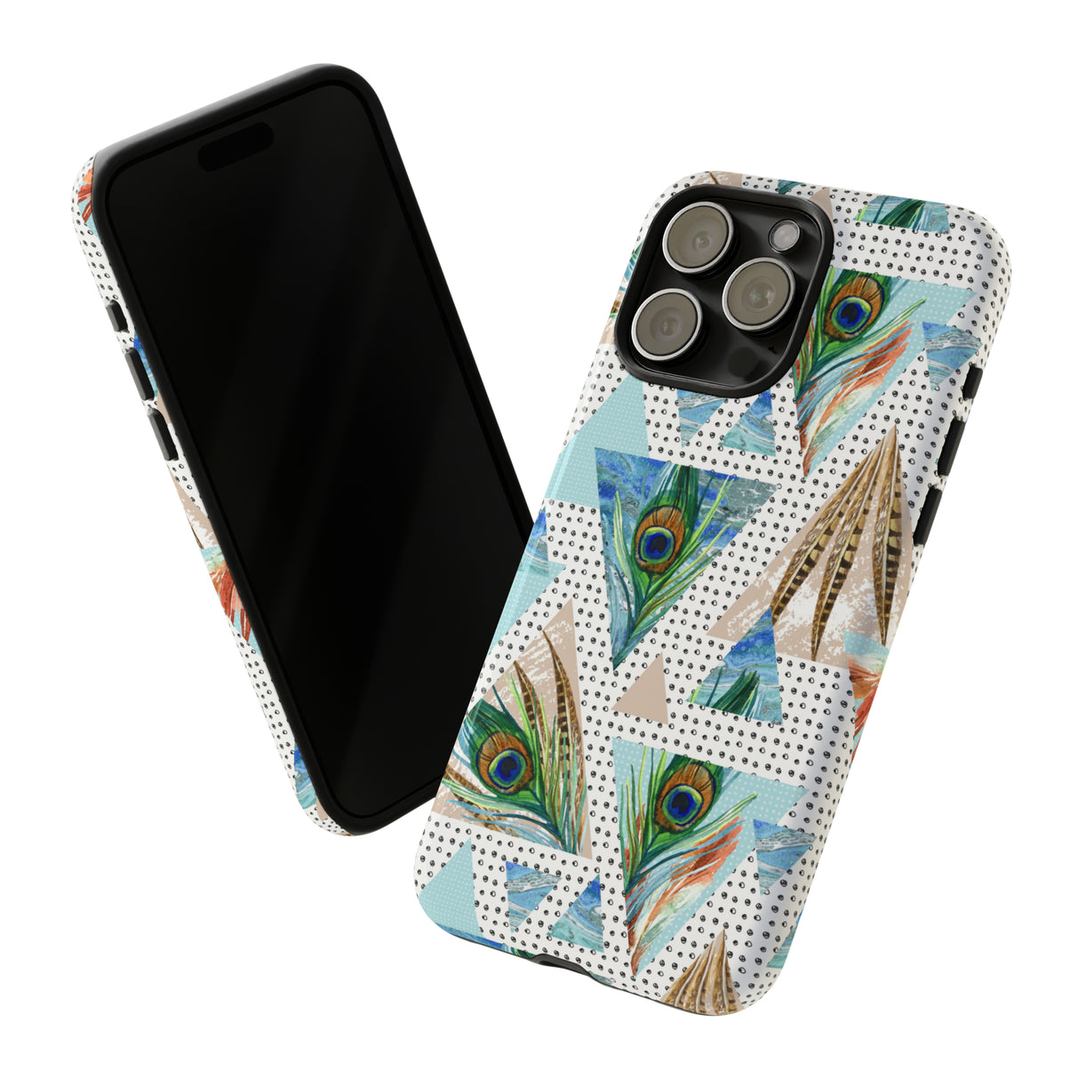 Peacock Feathers - Protective Phone Case