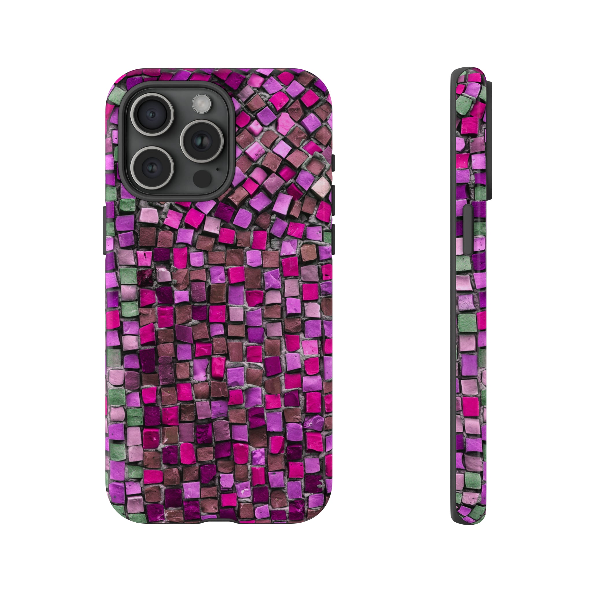 Purple Mosaic - Protective Phone Case