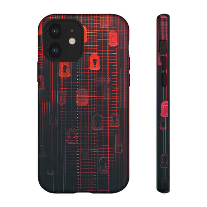 Encryption Aura: Security Gradient - Protective Phone Case