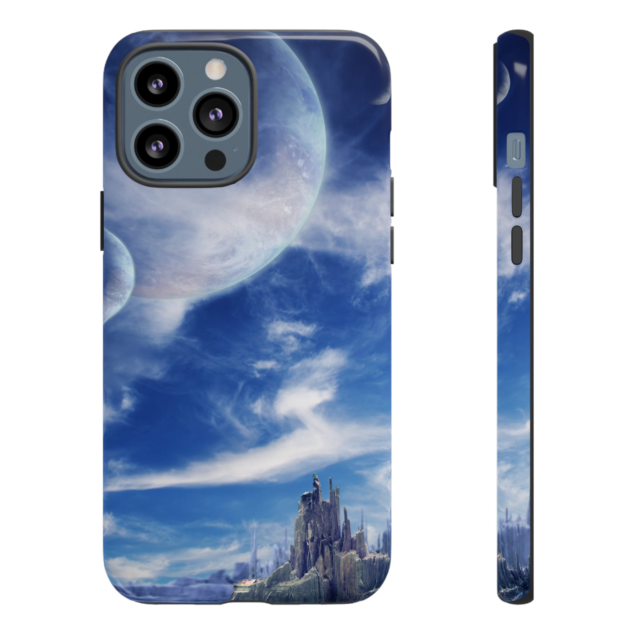 Landscape in fantasy planet 89 - Protective Phone Case