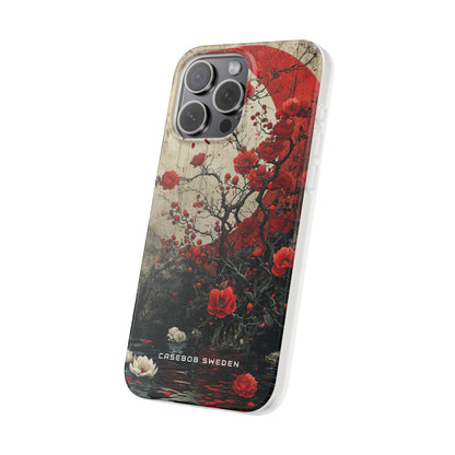 Zen Blossoms in Moonlight iPhone 15 - Flexi Phone Case