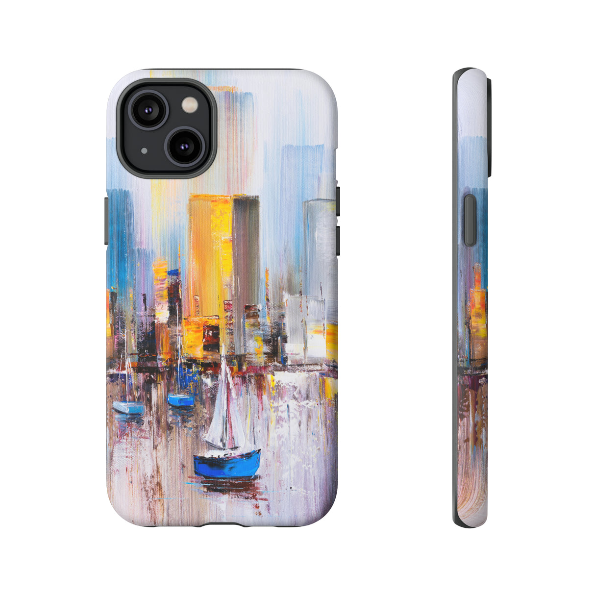 Oil Painting - Manhattan Bay - Protective Phone Case