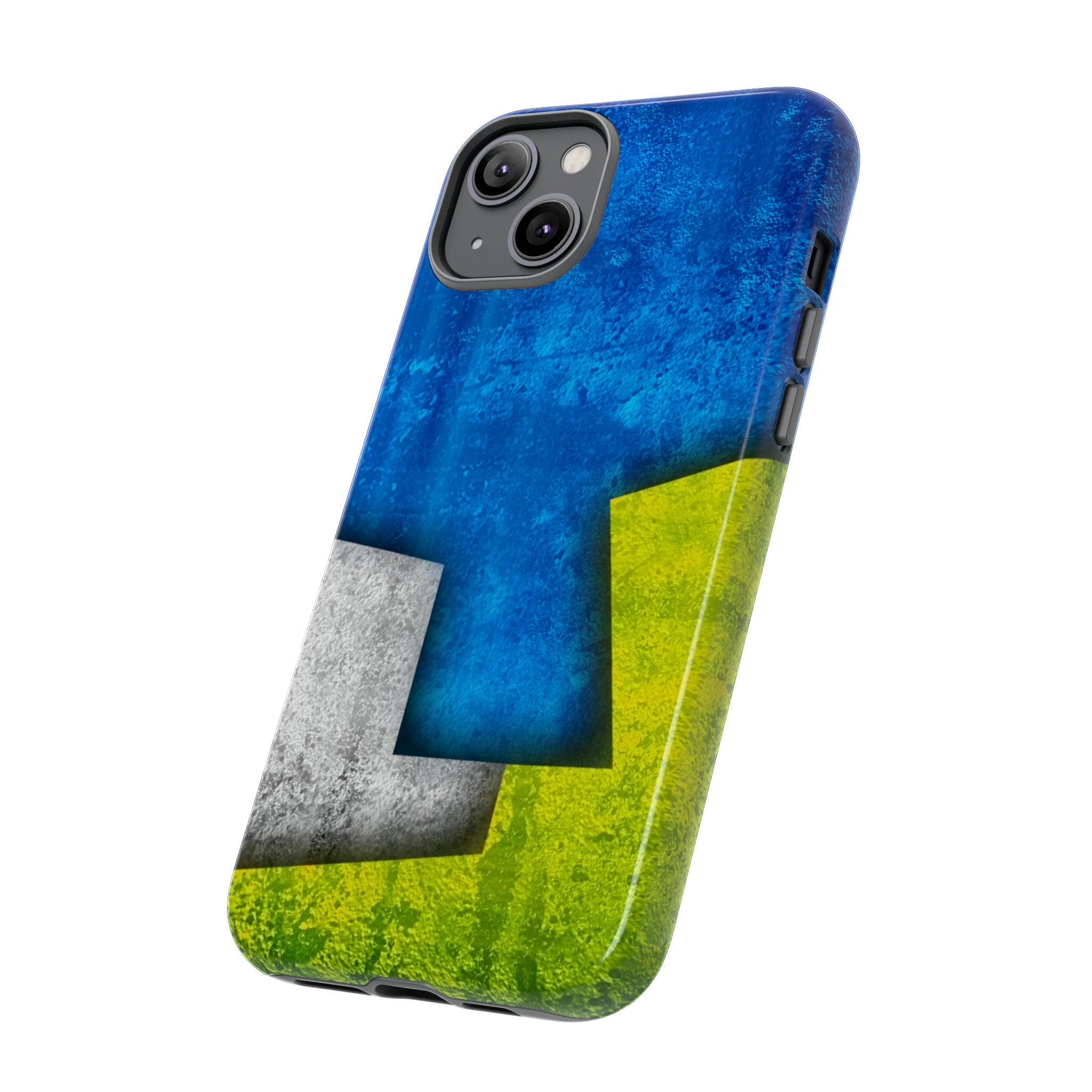 Blue Abstract Art - Protective Phone Case