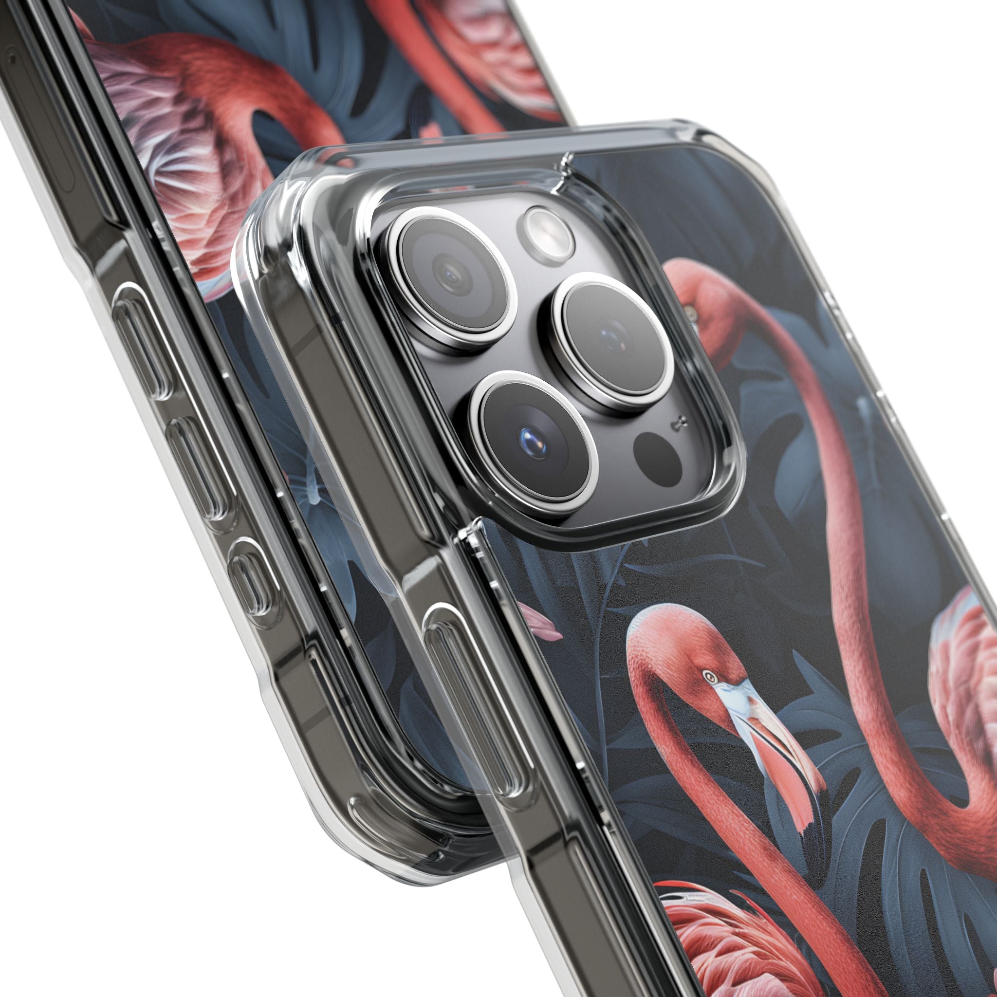Flamingos Embrace Nature iPhone Case - Impact