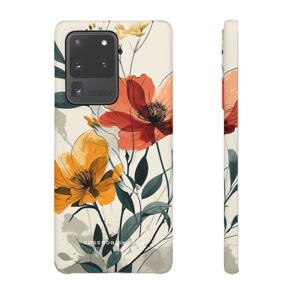 Elegant Floral Harmony Samsung S20 - Slim Phone Case