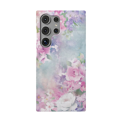 Dreamy Floral Watercolor - Slim Samsung S24 Phone Case