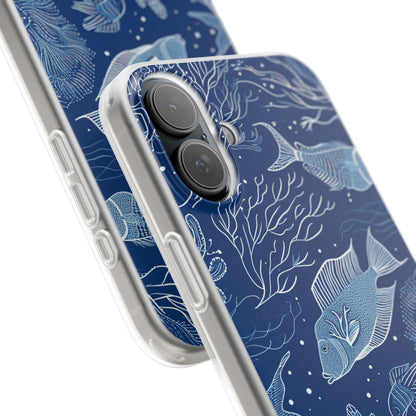 Navy Scale Reef iPhone 16 Plus Case - Soft