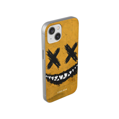 Jagged Smile Yellow iPhone 14 Case - Soft