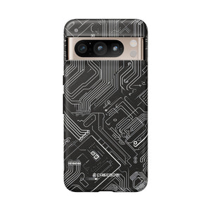 Cyber Circuitry Art | Protective Phone Case for Google Pixel