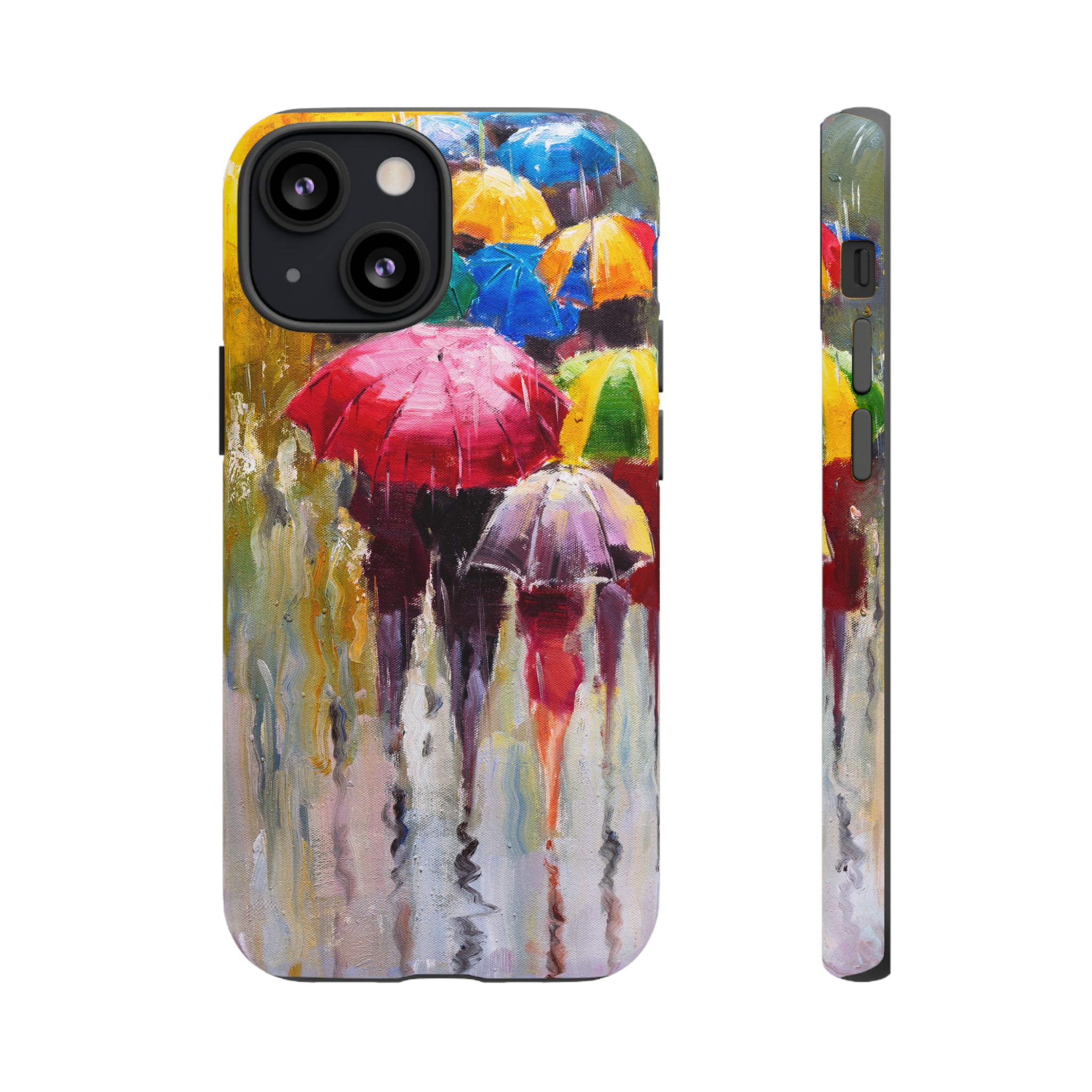 Oil Painting - Rainy Day - Protective Phone Case