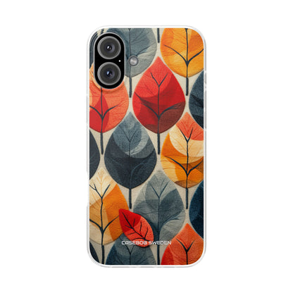 Autumn Leaf Design - Flexi iPhone 16 Phone Case