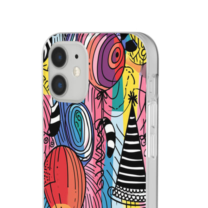 Vibrant Party Whimsy | Flexible Phone Case for iPhone