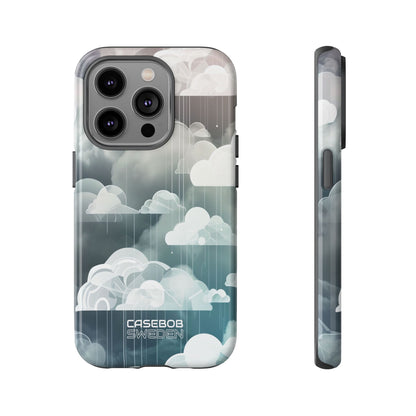 Silver Dream Clouds iPhone 14 - Tough