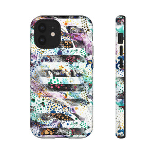 Abstract Green Purple - Protective Phone Case