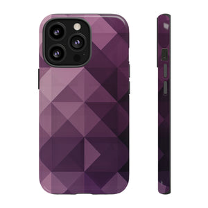 Purple Fade Squares - Protective Phone Case