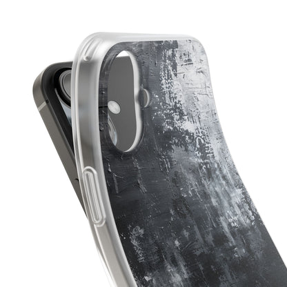Textured Blackscape iPhone 16 Plus Case - Soft