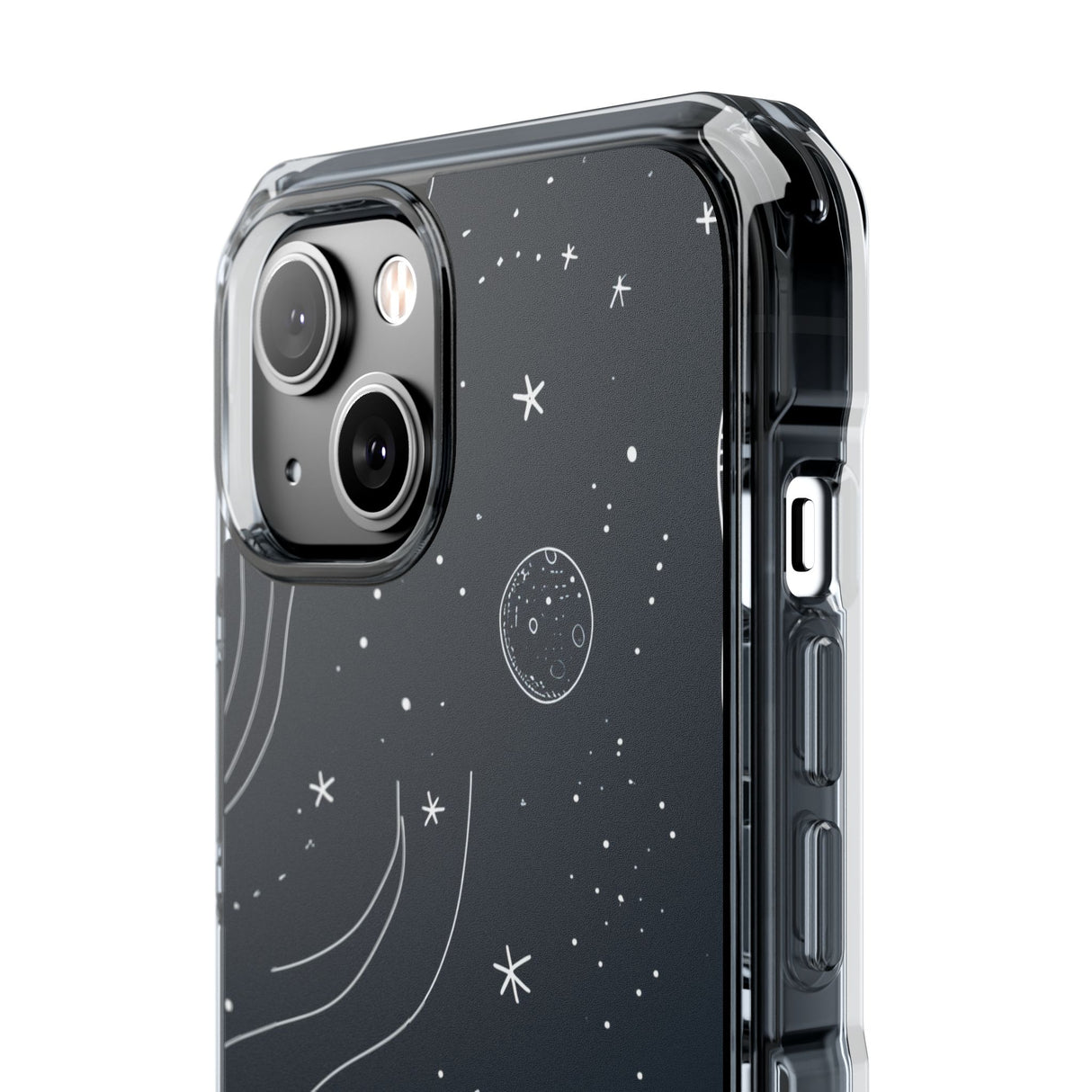 Cosmic Doodle Adventure - Phone Case for iPhone (Clear Impact - Magnetic)