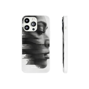 Abstract Glitch Portrait | Flexible Phone Case for iPhone