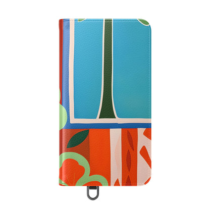 Orange Blossom Mosaic - Samsung S24 Cover - Wallet