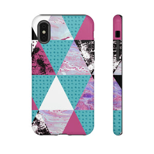 Grunge Triangles - Protective Phone Case