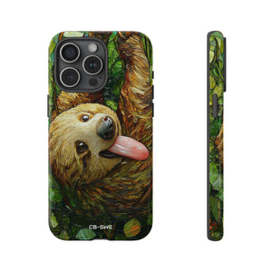 Sloth Hangs Playfully - iPhone Case