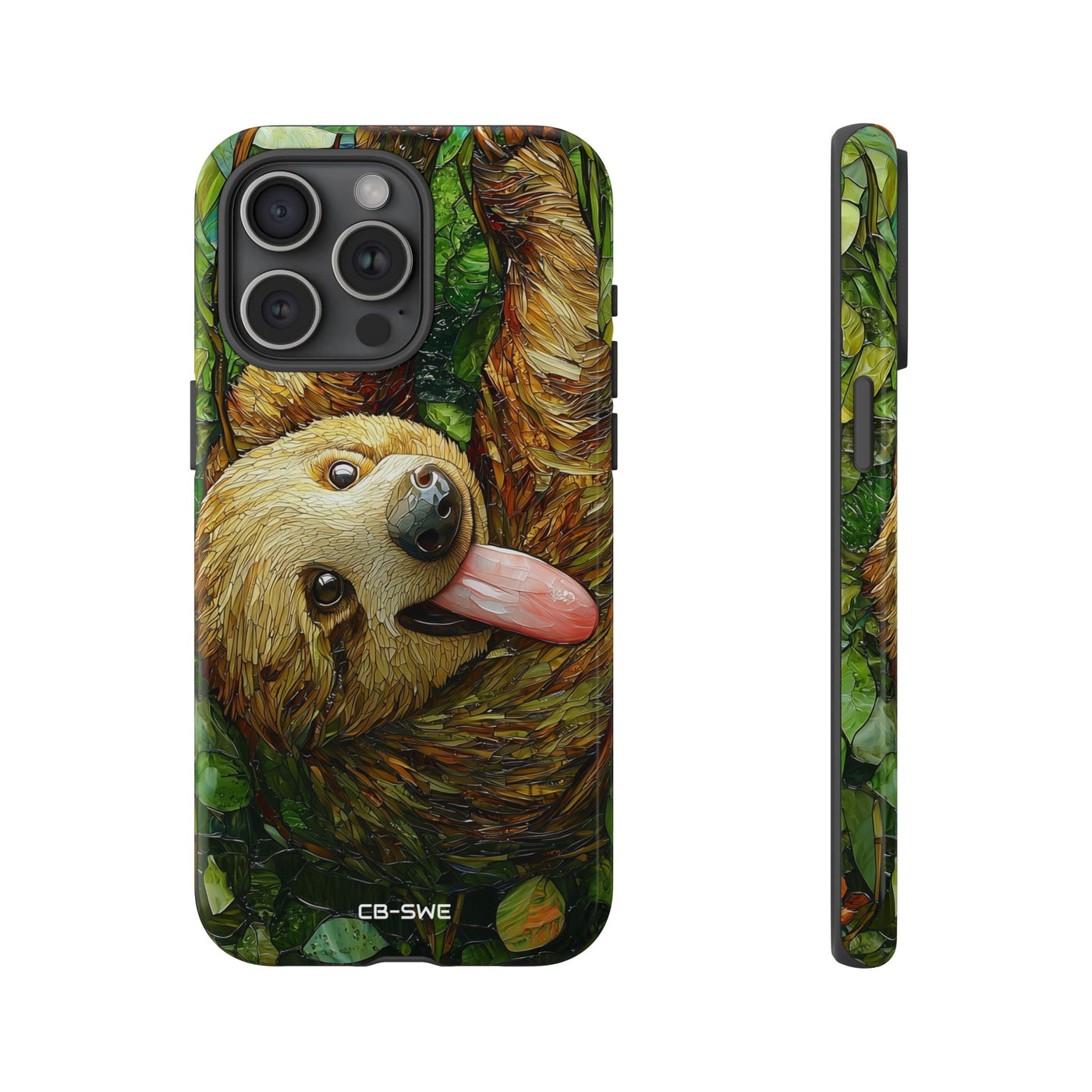 Sloth Hangs Playfully - iPhone Case