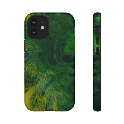 Dark Green Ink Art - Protective Phone Case