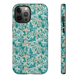 Dark Green Leaf Leaf - Protective Phone Case