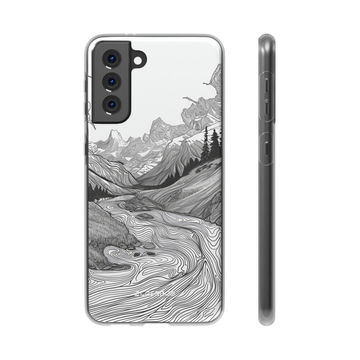 Monochrome Serenity | Flexible Phone Case for Samsung Galaxy