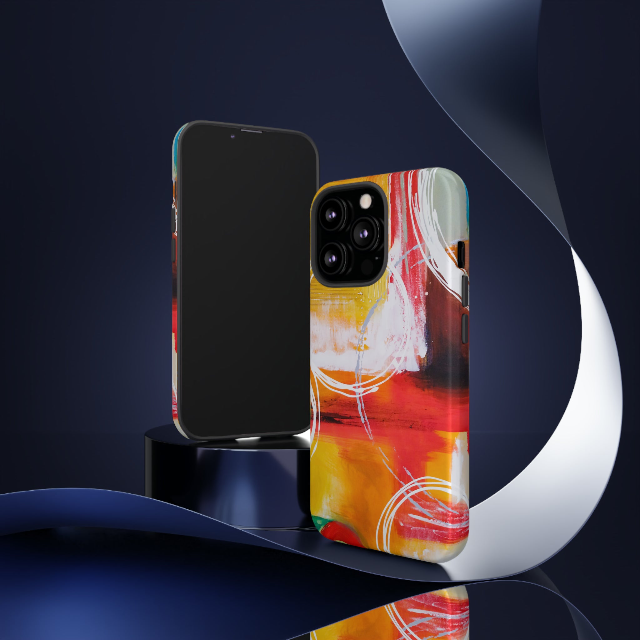 Abstract Yellow - Protective Phone Case