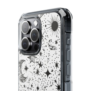 Retro Space Odyssey – Handyhülle für iPhone (Clear Impact – Magnetisch)