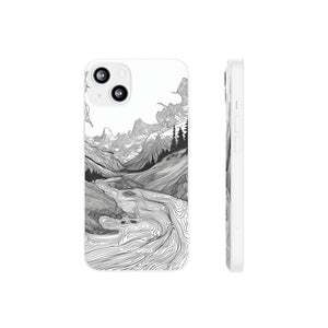 Monochrome Serenity | Flexible Phone Case for iPhone