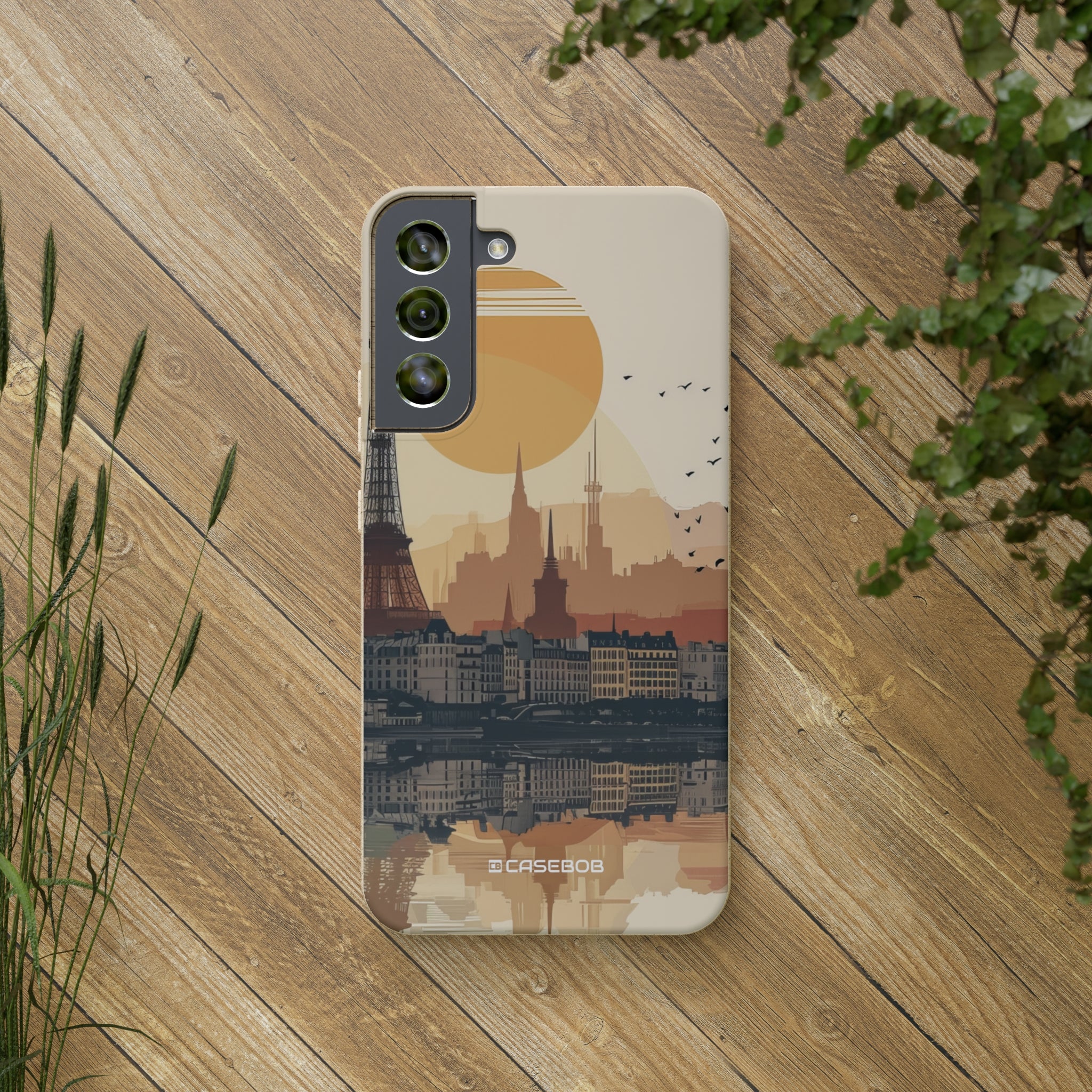 Parisian Sunset Serenity | Biodegradable Phone Case