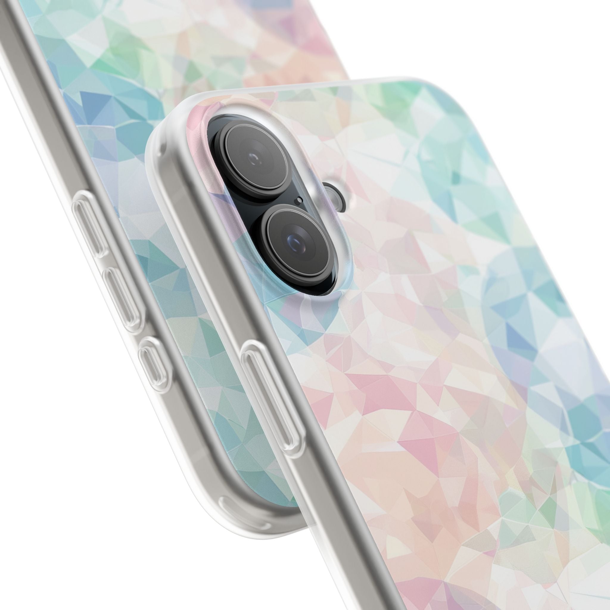 Pastel Geometry Background - Flexi iPhone 16 Phone Case