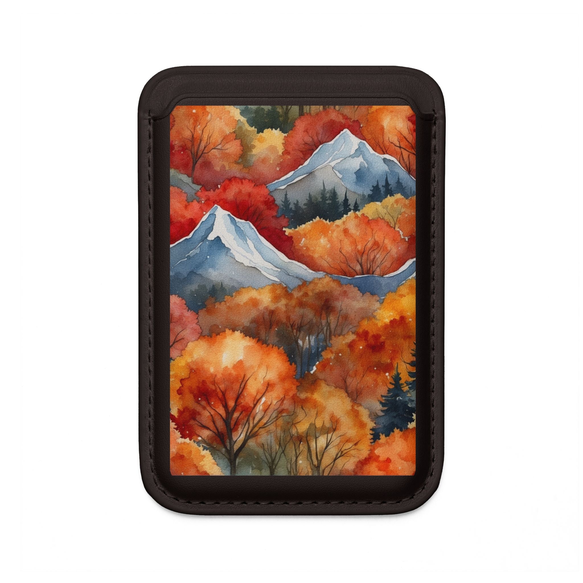 Snowcapped Ember Mountains Wallet – MagSafe Ready