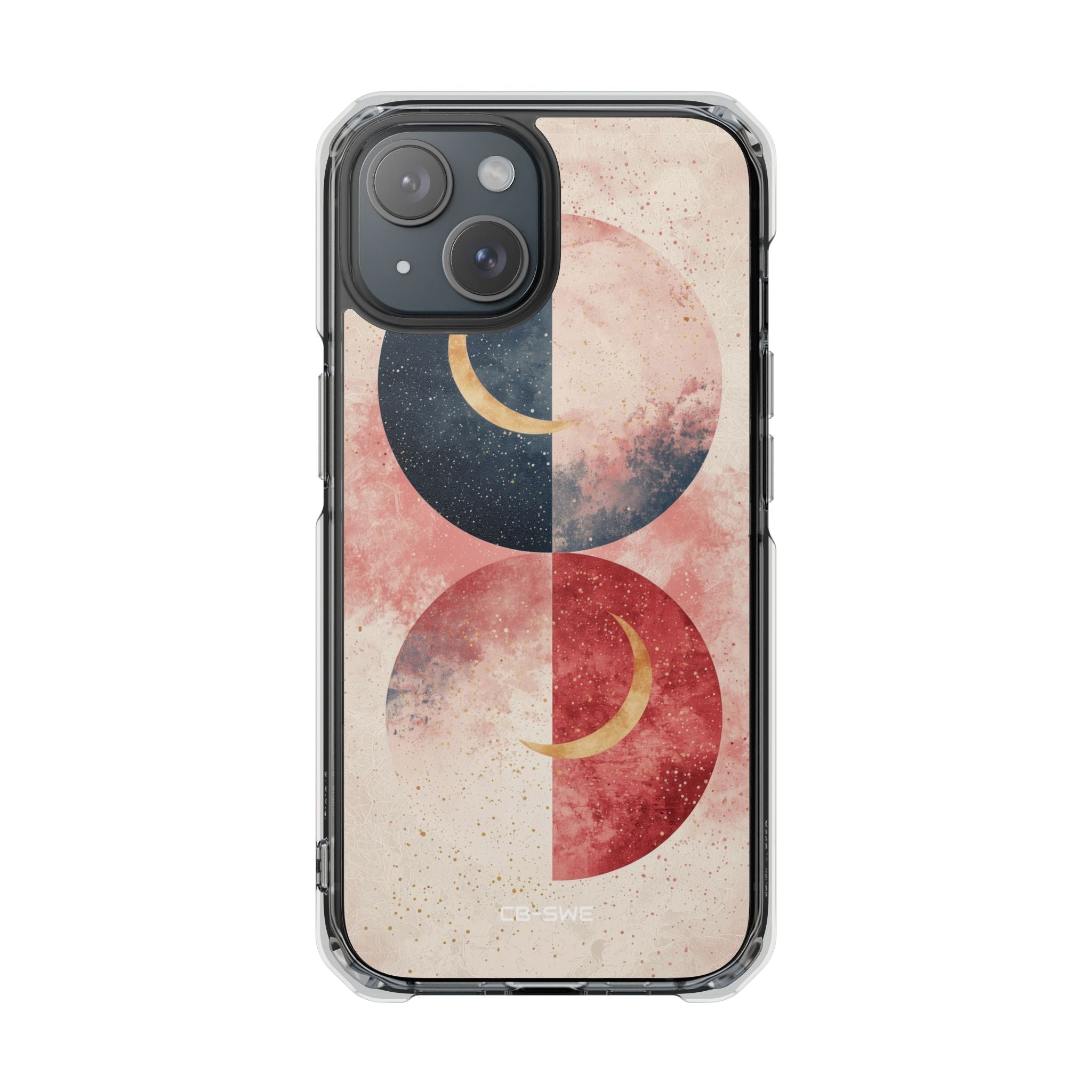 Crescents Embrace Stars iPhone Case - Impact