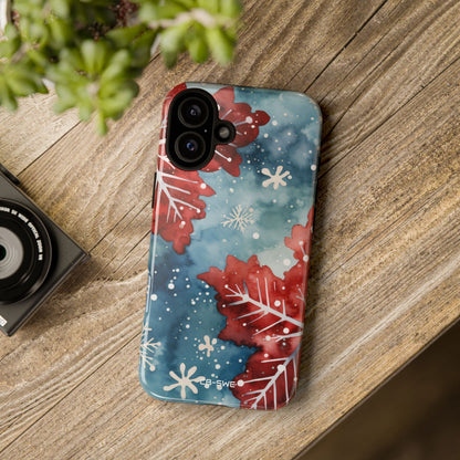 Winter Leaves Dance - iPhone Case