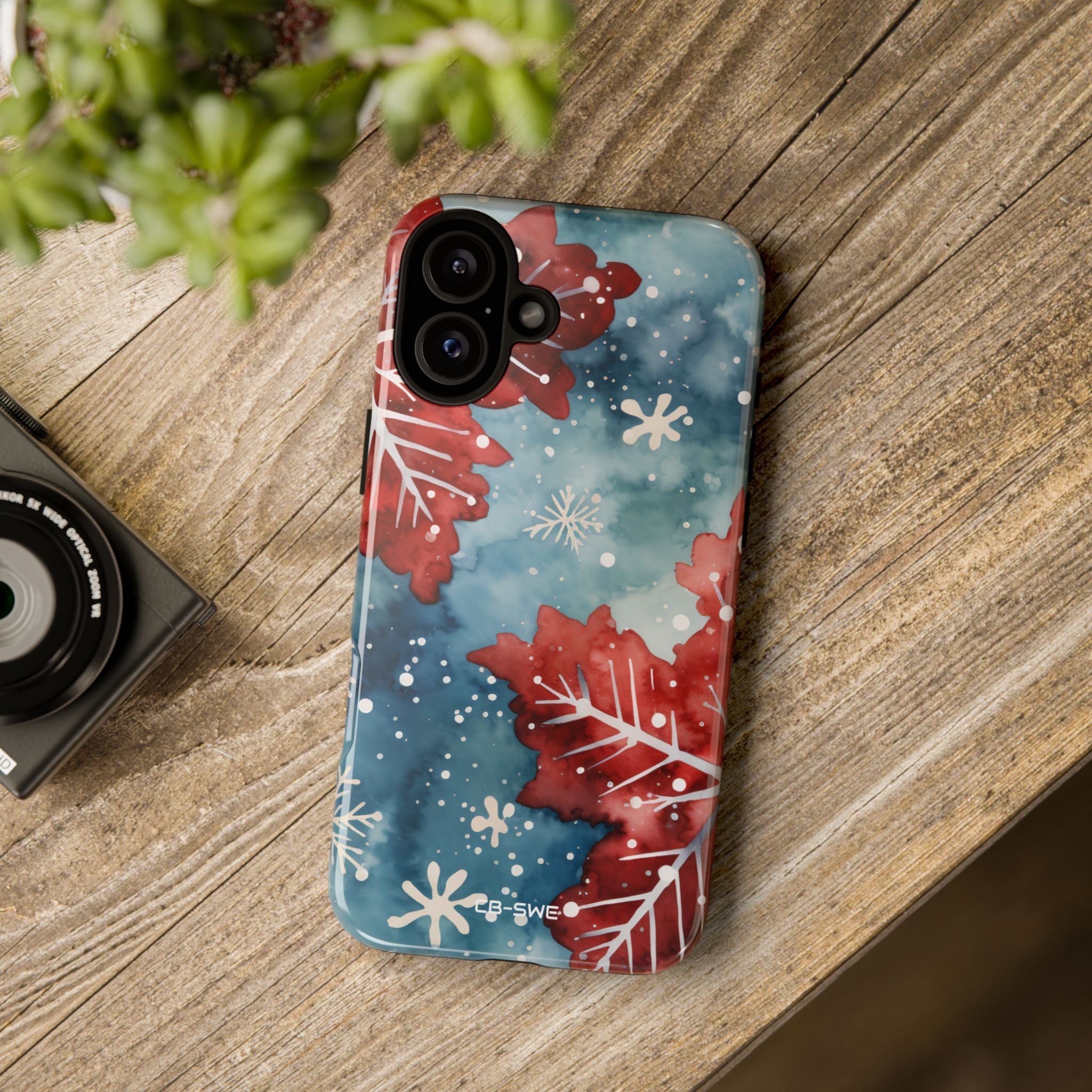 Winter Leaves Dance - iPhone Case