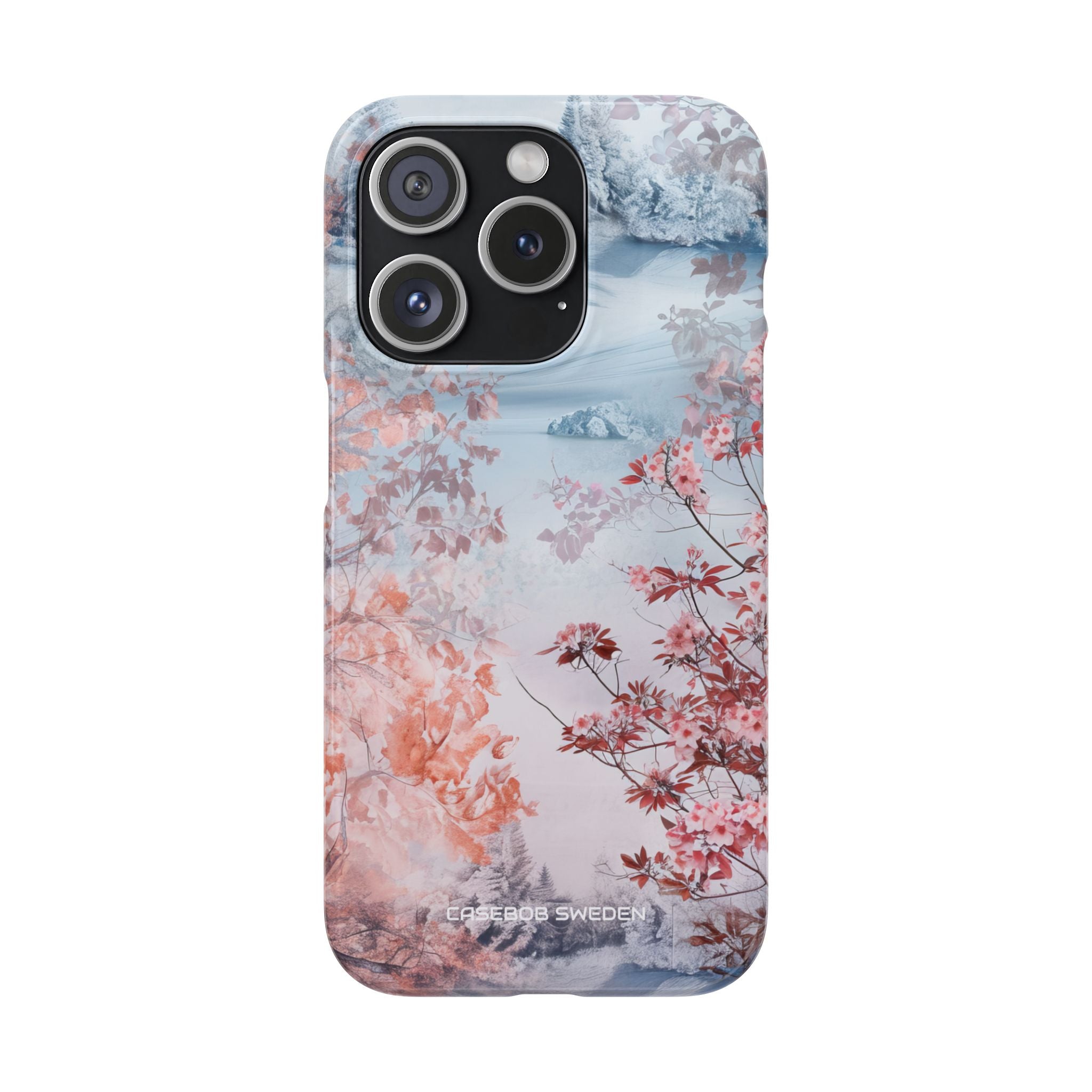 Floral Serenity Case - Slim iPhone 15 Phone Case