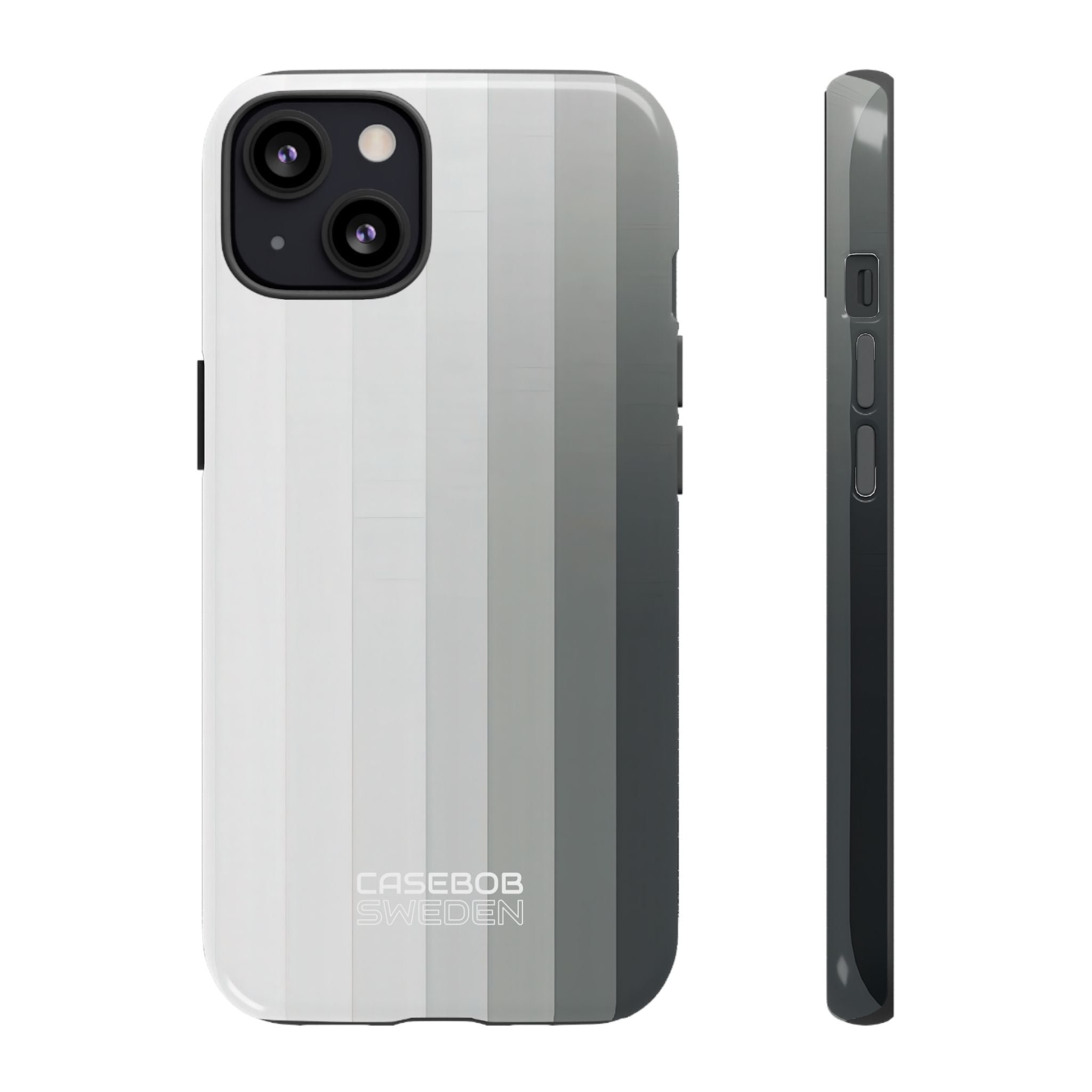 Silver Gradient Stripes iPhone 13 - Tough