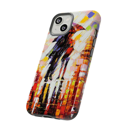 Oil Panting - Enamoured under Umbrella - Protective Phone Case